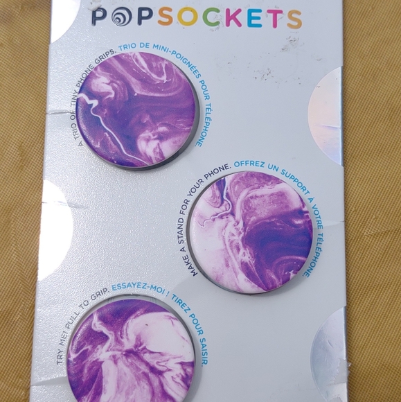 New Purple Swirl Pop sockets Mini - Picture 3 of 7